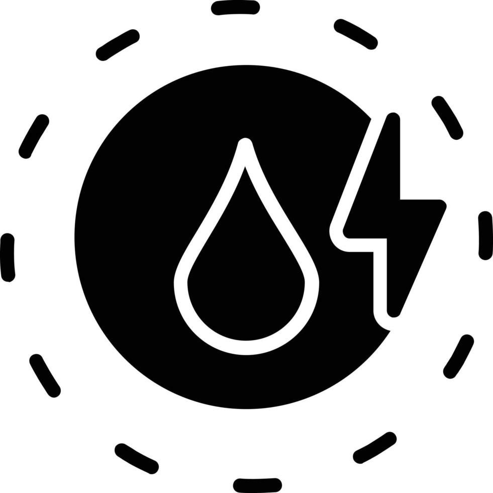 Hydro Power Glyph Icon vector