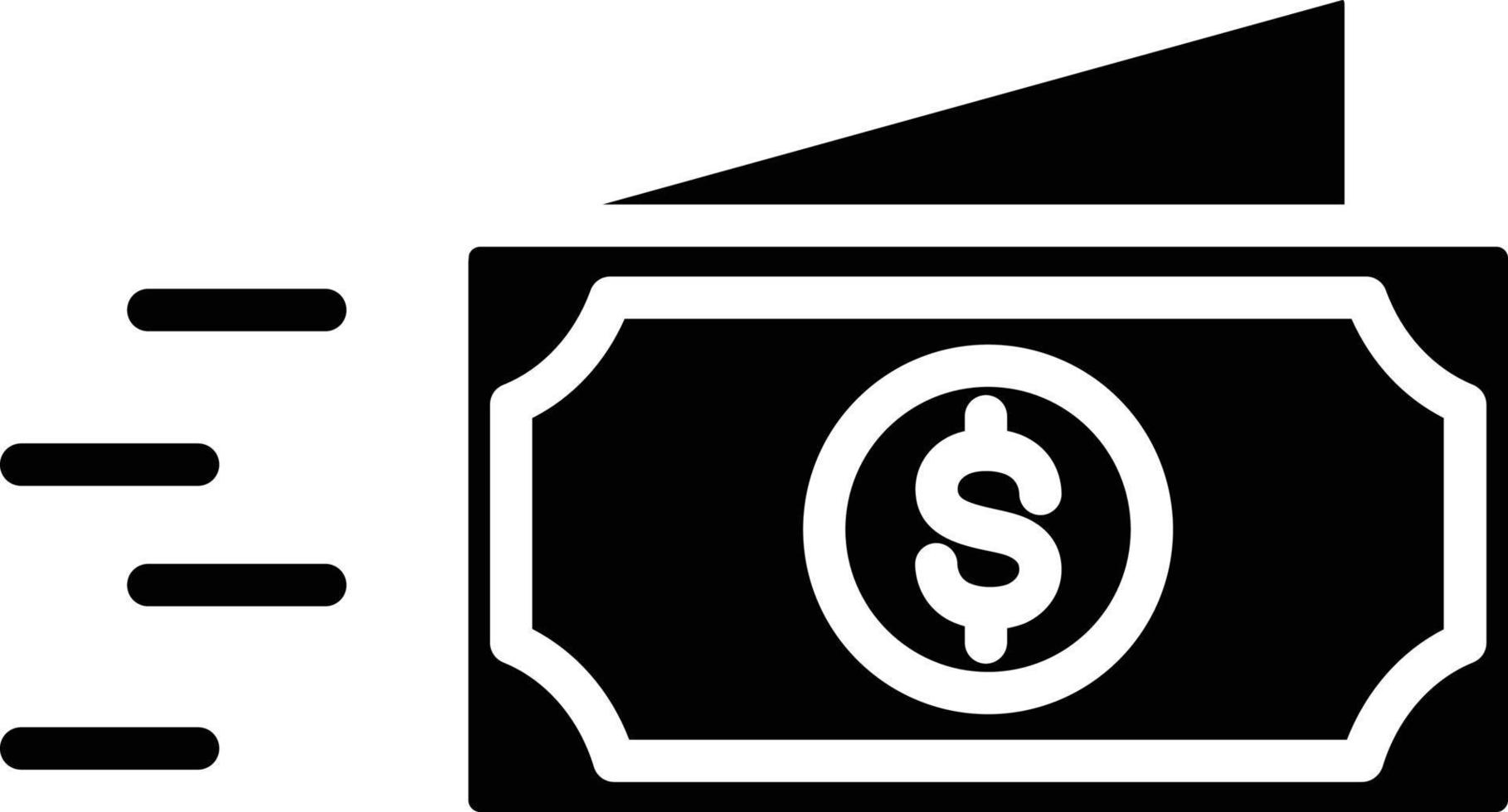 Money Glyph Icon vector
