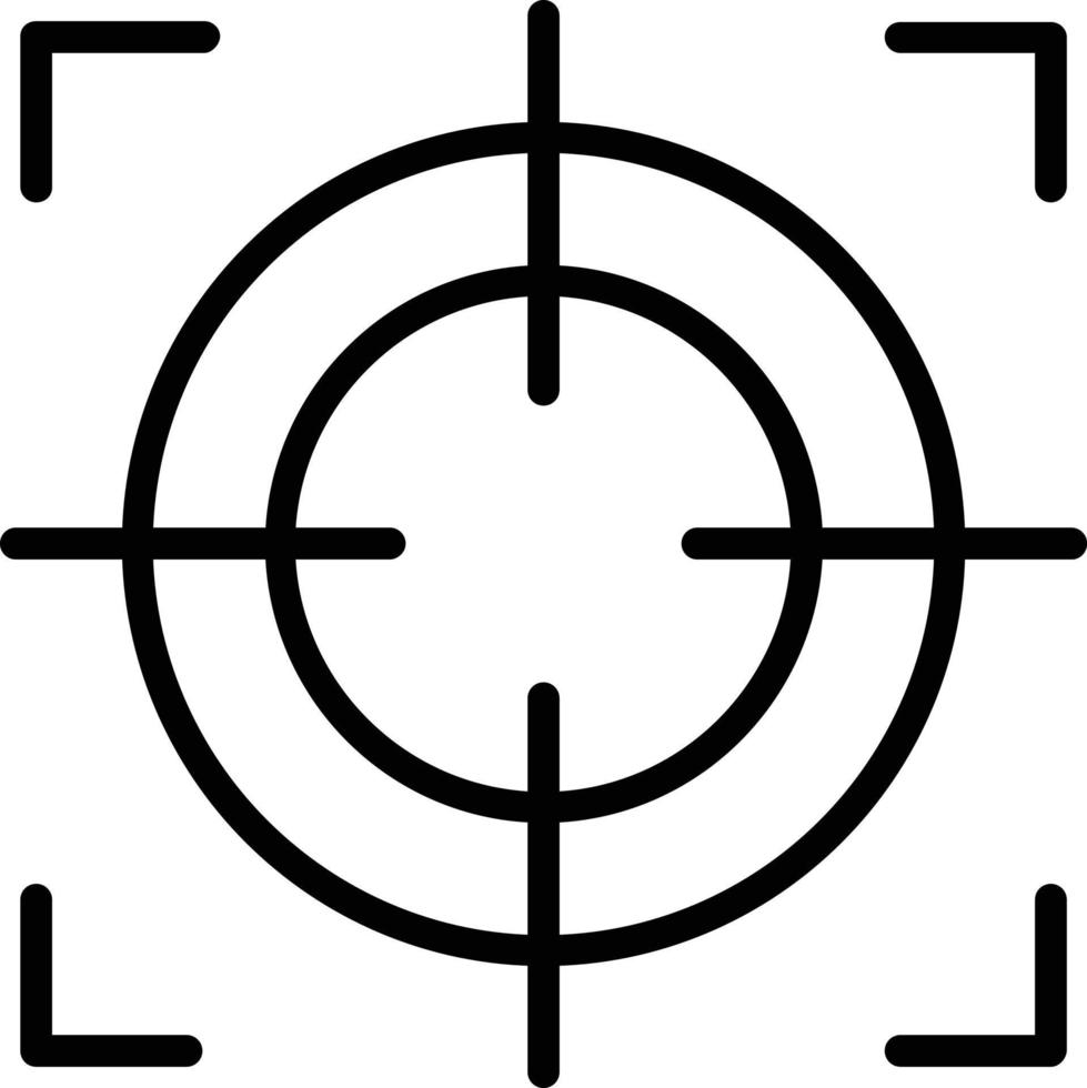 Focus Vector Line Icon