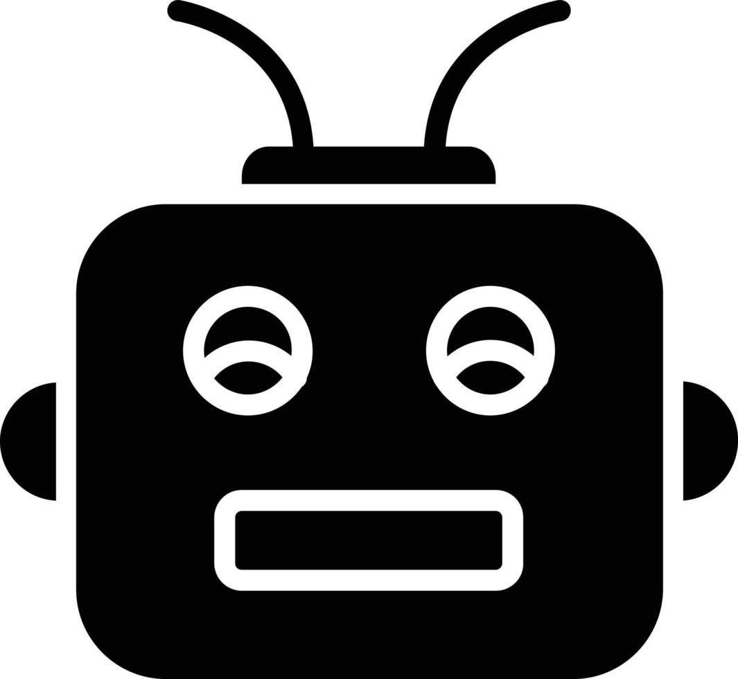 Robot Vector Glyph Icon