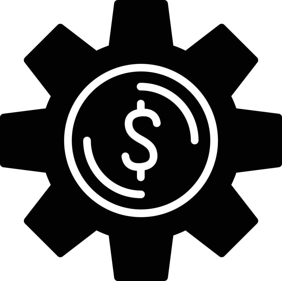 Money Management Glyph Vector Icon