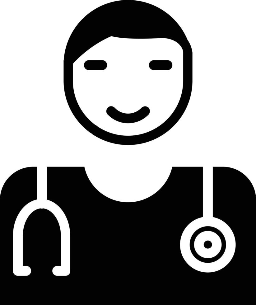 diseño de icono de glifo médico vector