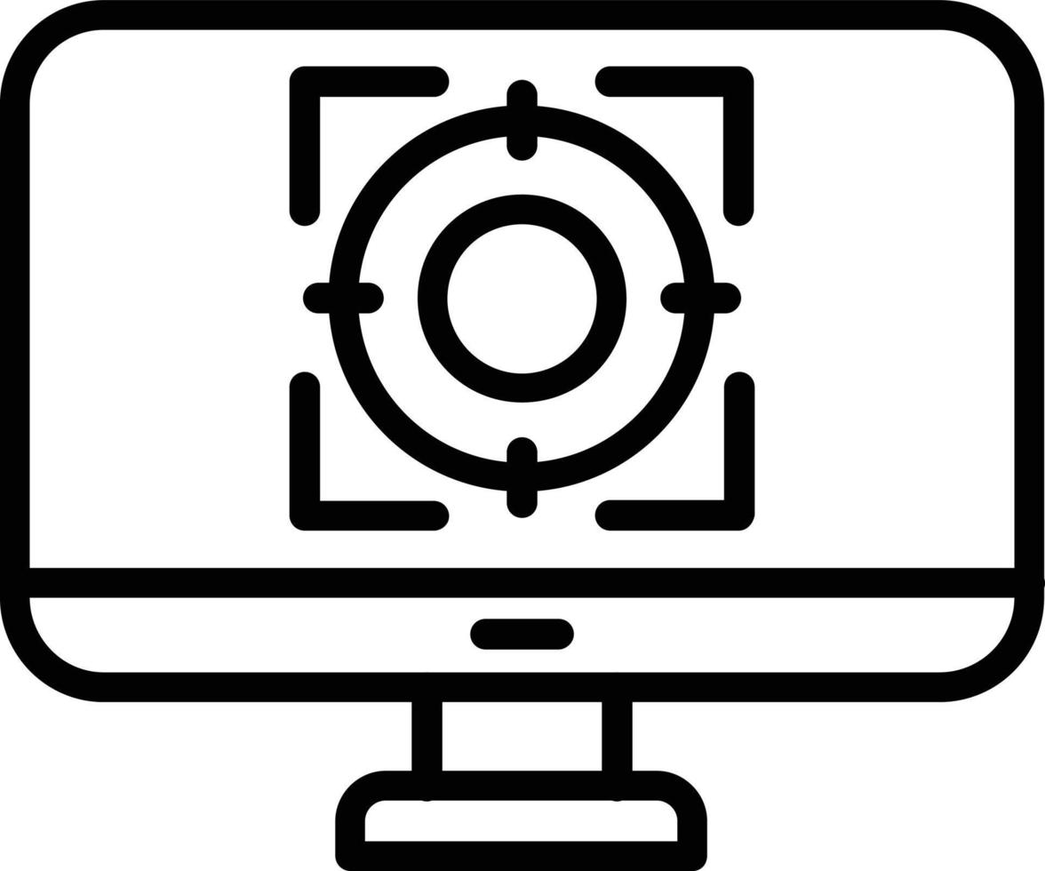 Target Vector Line Icon