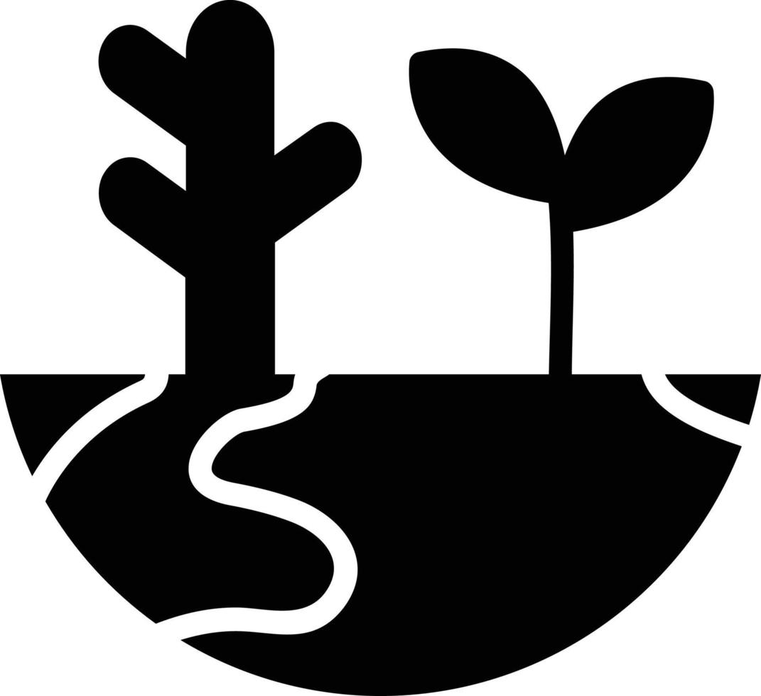 Ecosystem Glyph Icon vector