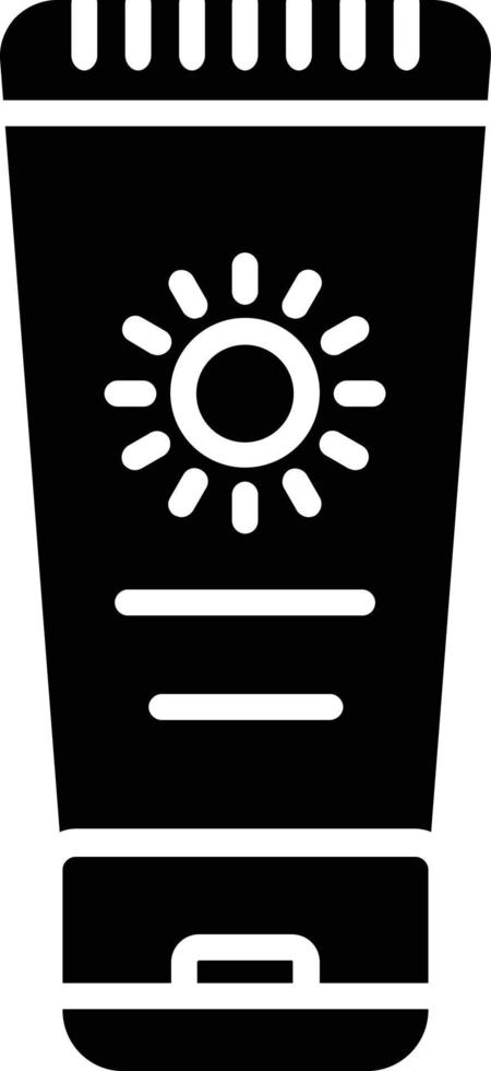Sunblock Glyph Icon vector