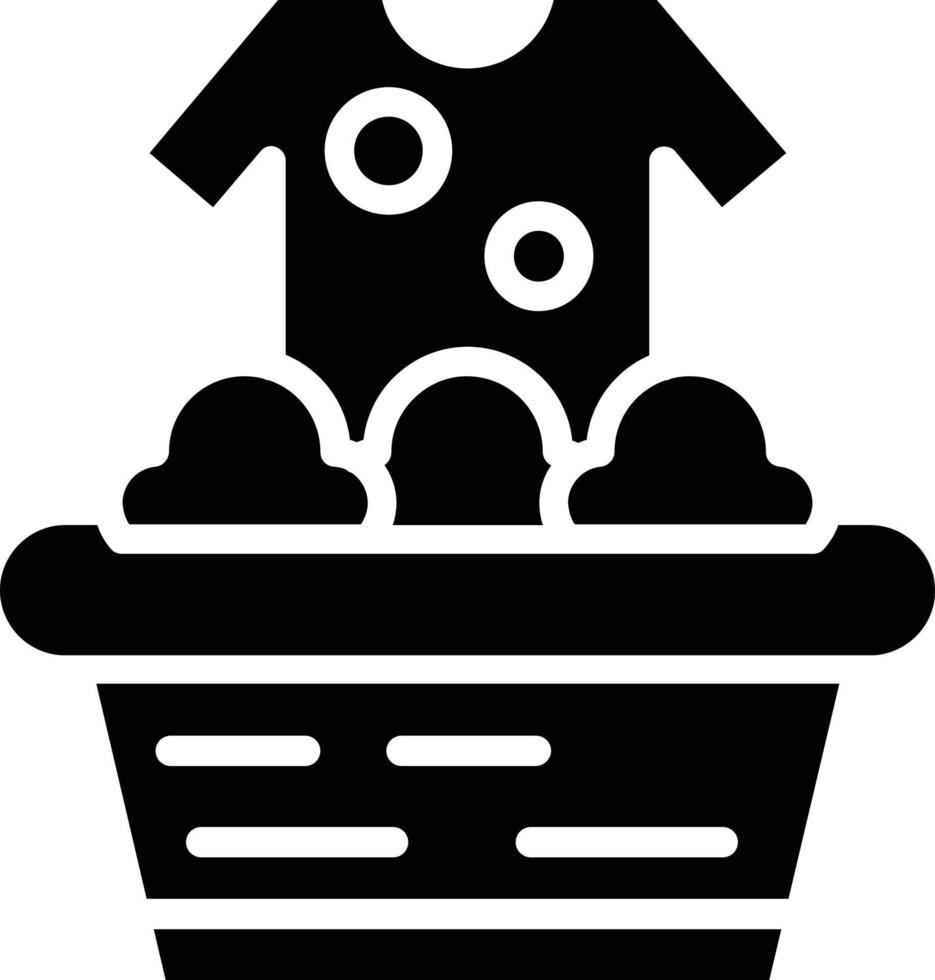 Washing Clothes  Glyph Icon vector