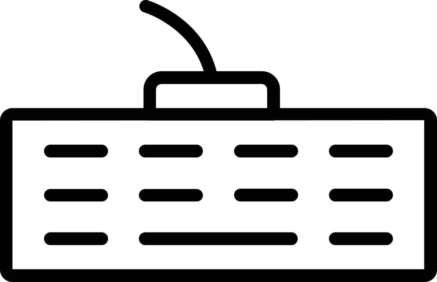Keyboard Vector Line Icon