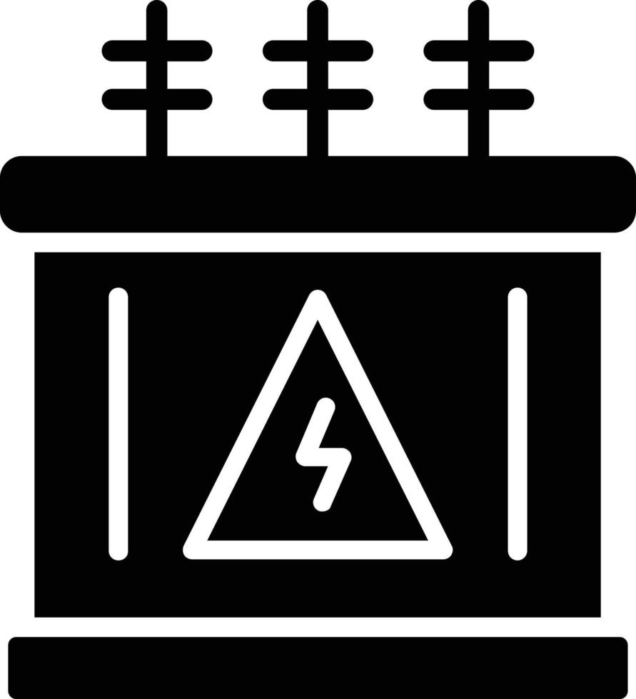 Transformer Glyph Vector Icon