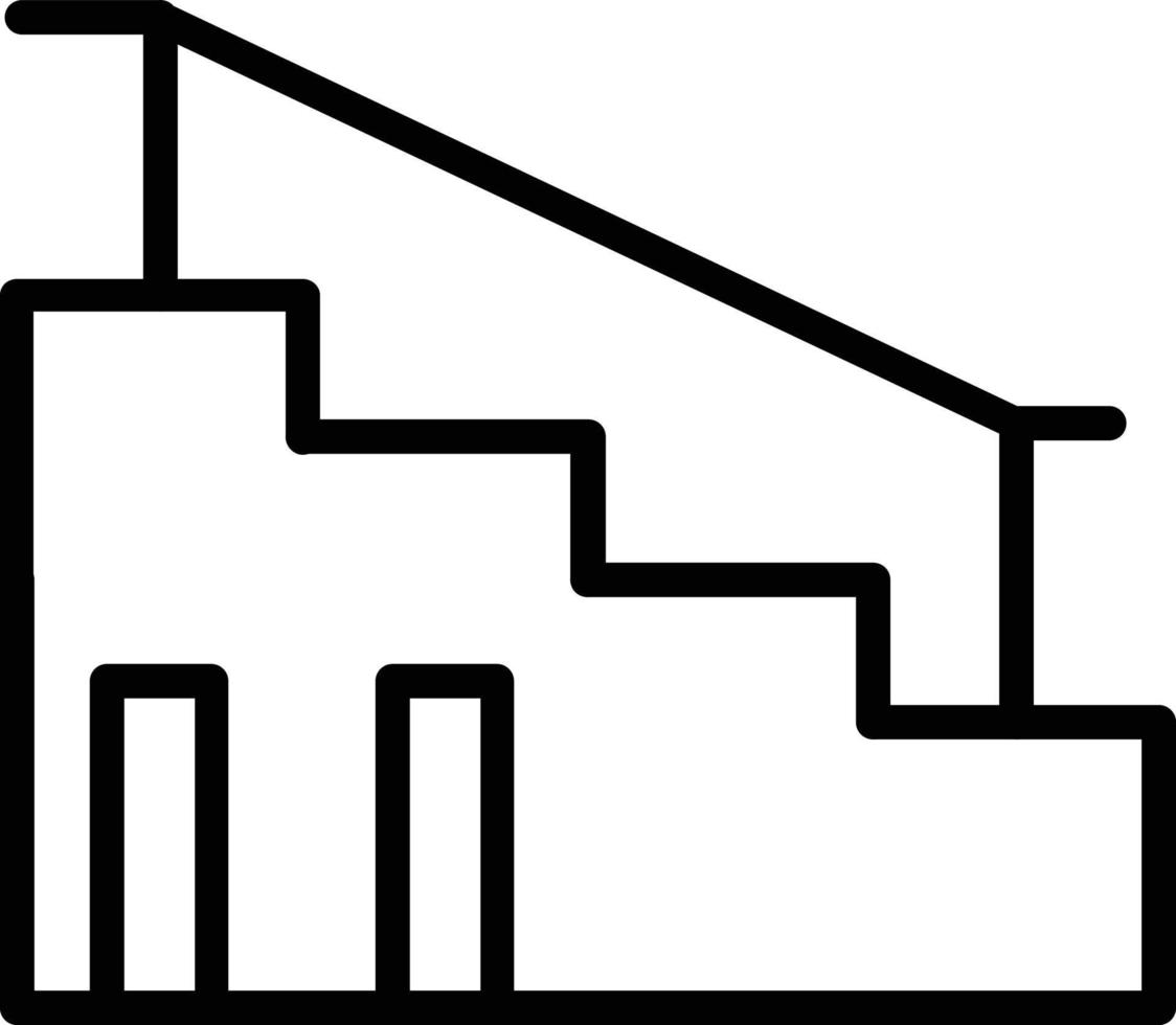 Stairs Vector Line Icon