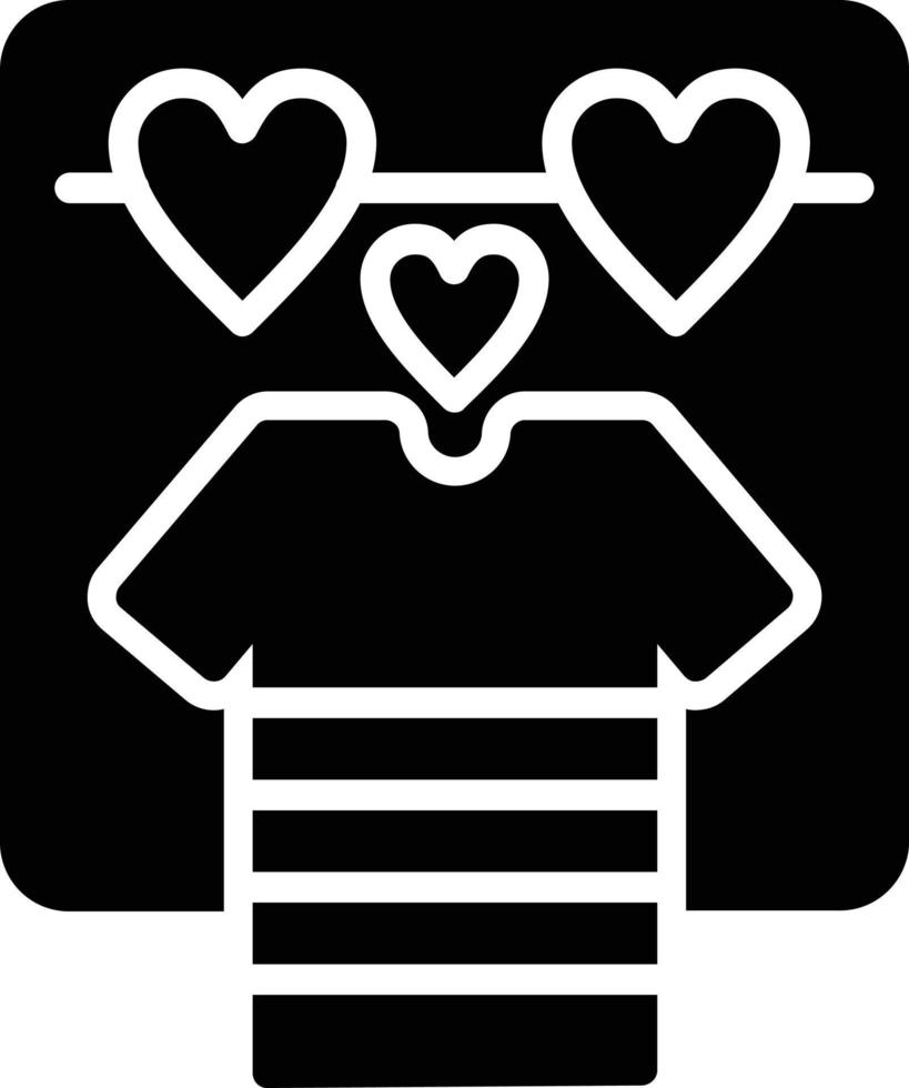 Shirt Glyph Icon vector