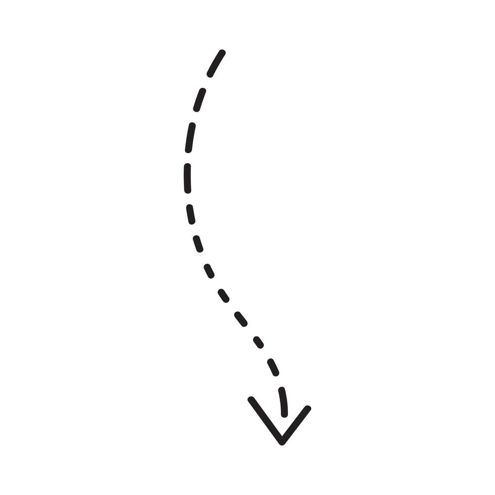 icono de flecha vector dibujado a mano. flecha dibujo garabato hecho a mano deslizar hacia arriba signo de símbolo aislado sobre fondo blanco. imagen de ilustración de diseño de vector de logotipo simple.