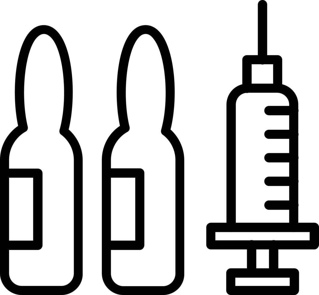 Injection Vector Line Icon