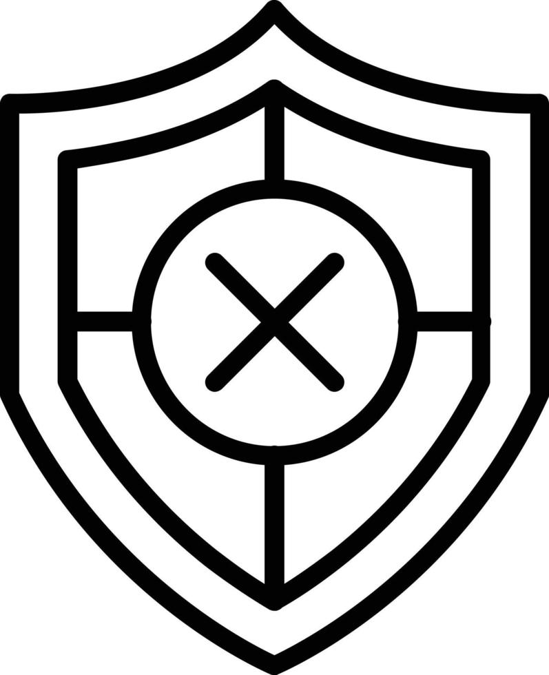Unsafe Vector Line Icon
