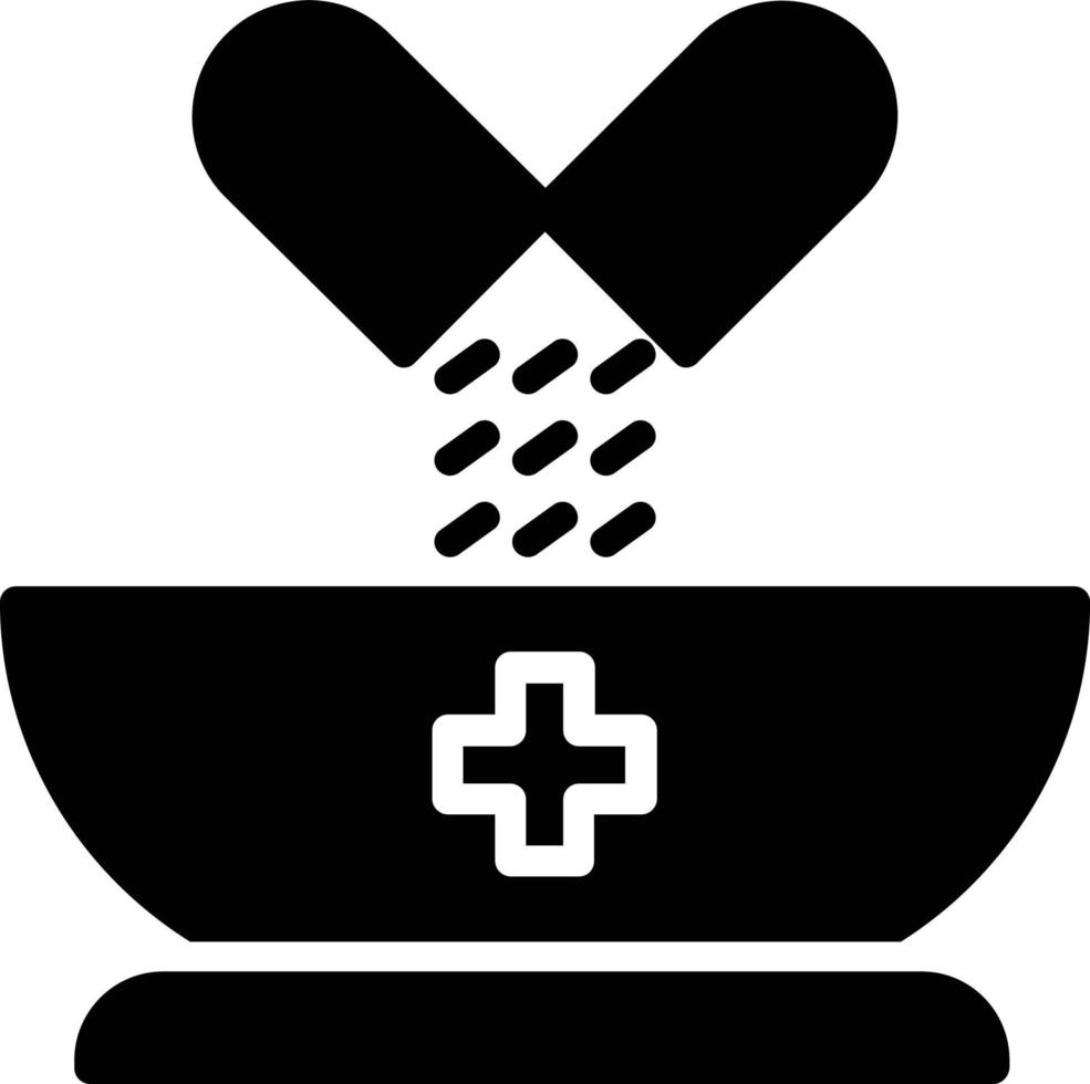 diseño de icono de glifo de medicina vector