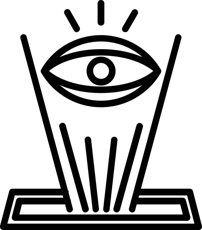 Hologram Vector Line Icon