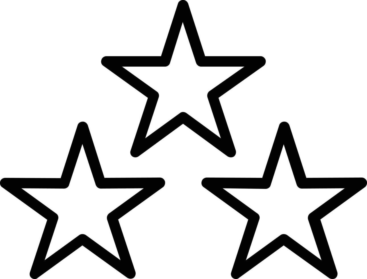 Stars Vector Line Icon