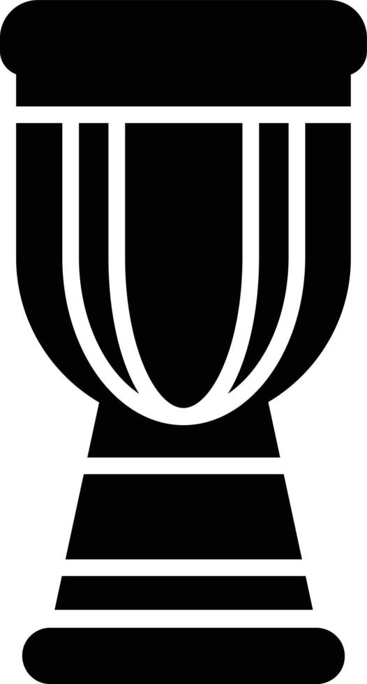 icono de glifo de djembe vector