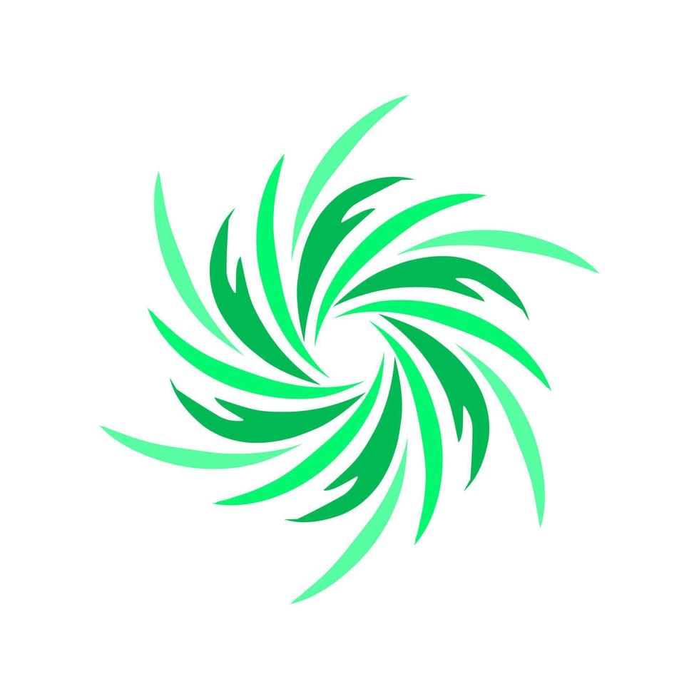 Template logo hurricane green color vector