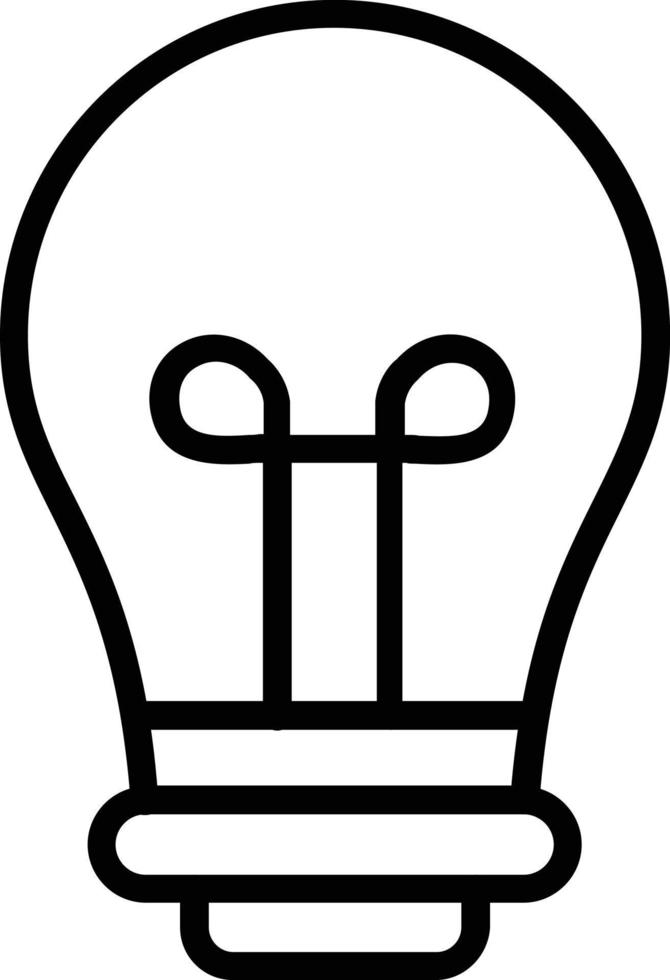 Light Bulb Vector Line Icon