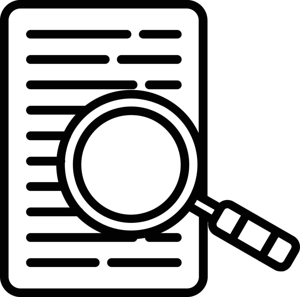Search Vector Line Icon