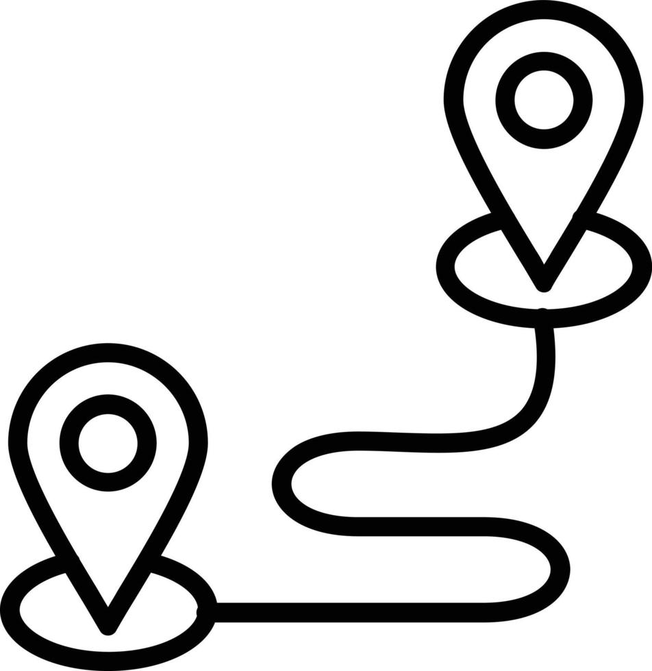 Destination Vector Line Icon