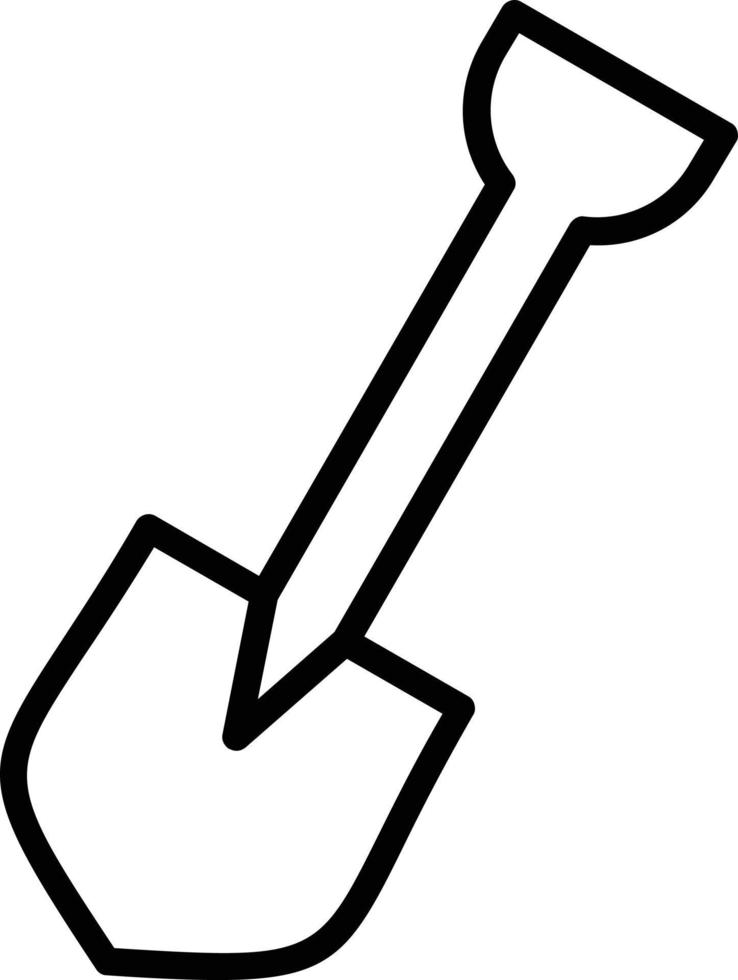 Shovel Vector Line Icon