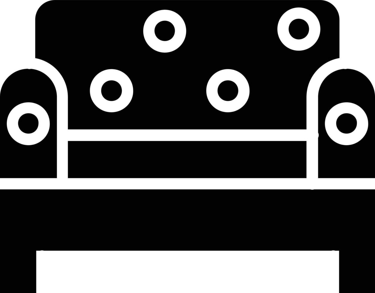 Sofa Glyph Icon vector