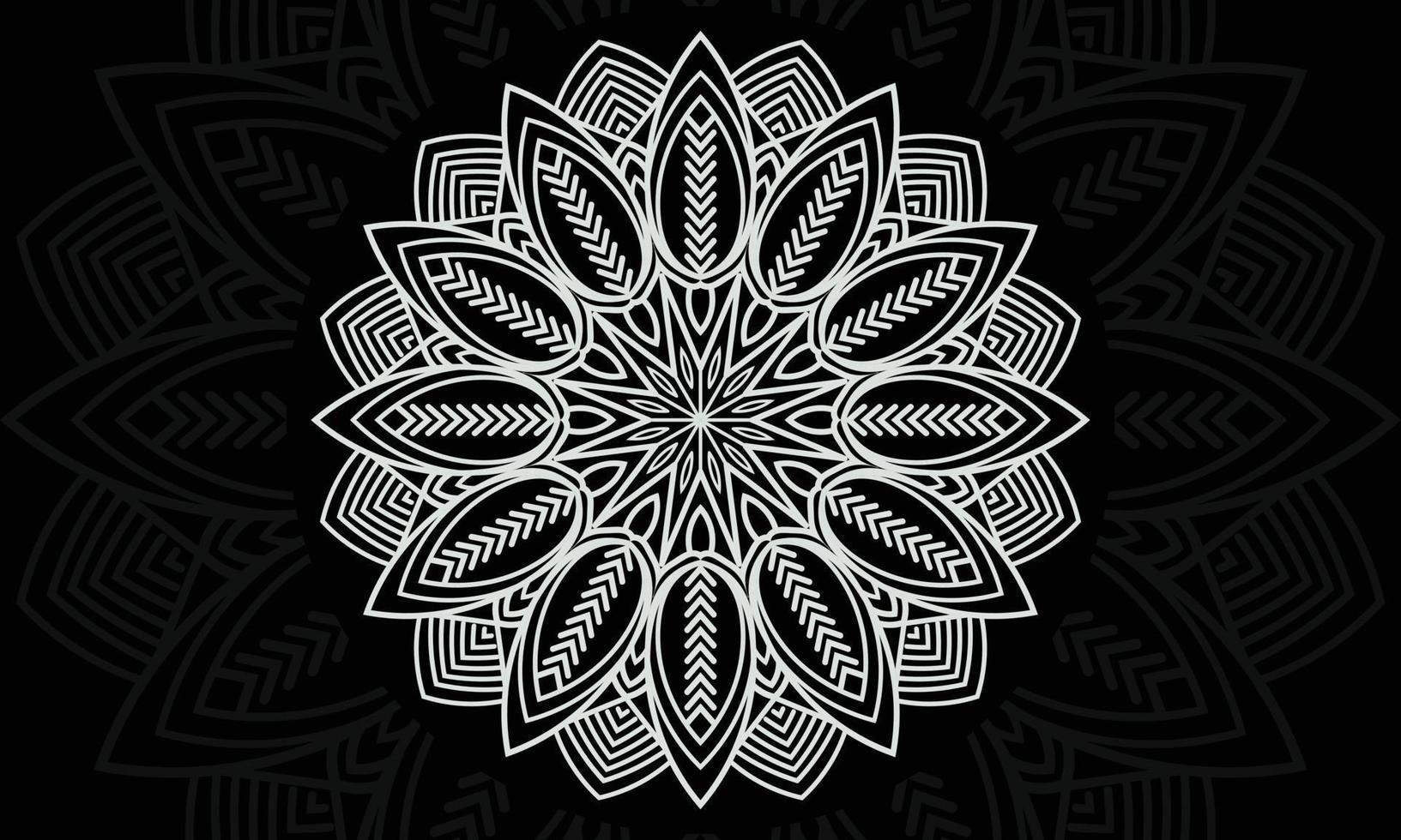 patrón de mandala diseño de impresión vectorial.fondo abstracto con adorno. vector