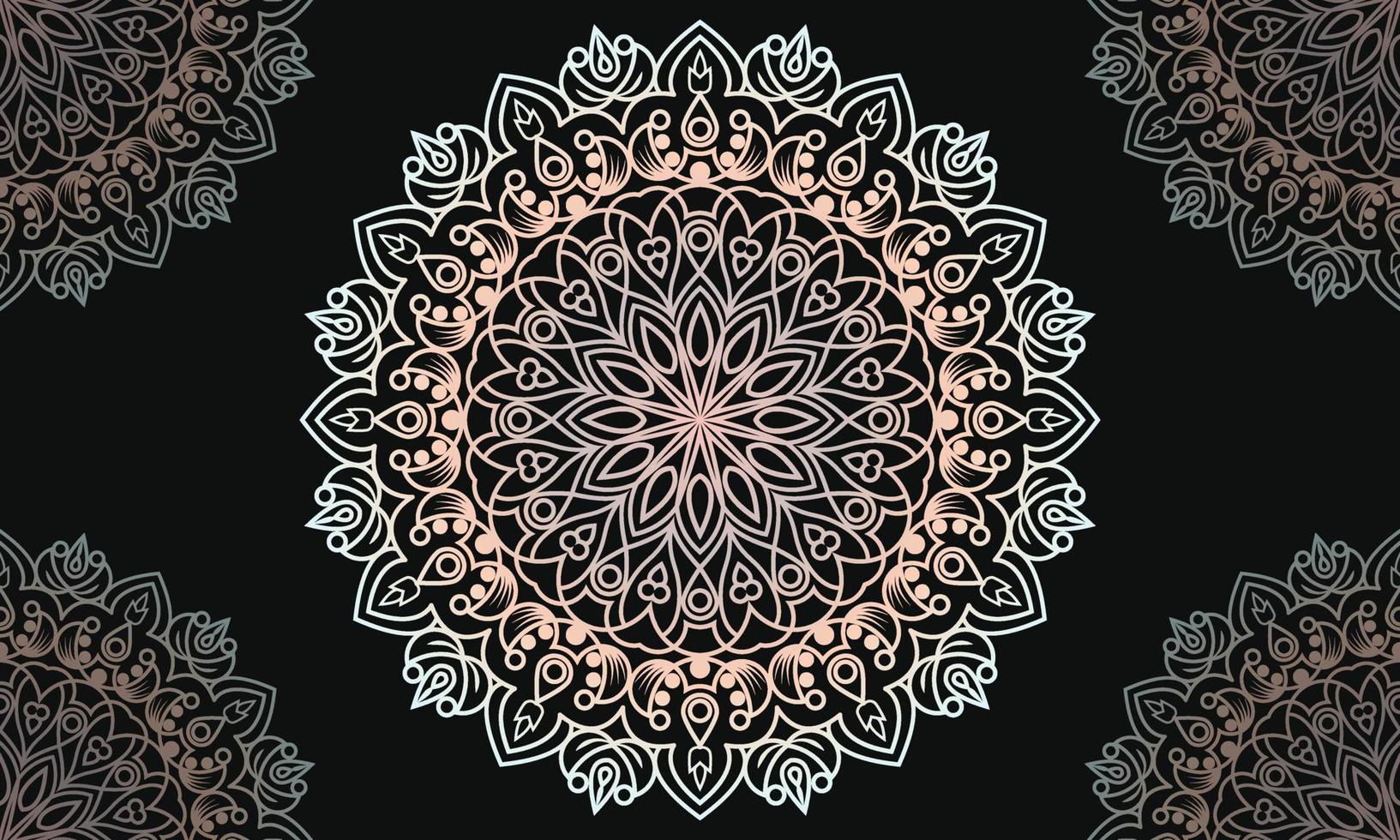 Colorful mandala background design. Ornamental mandala design. Mandala Pattern Design. vector