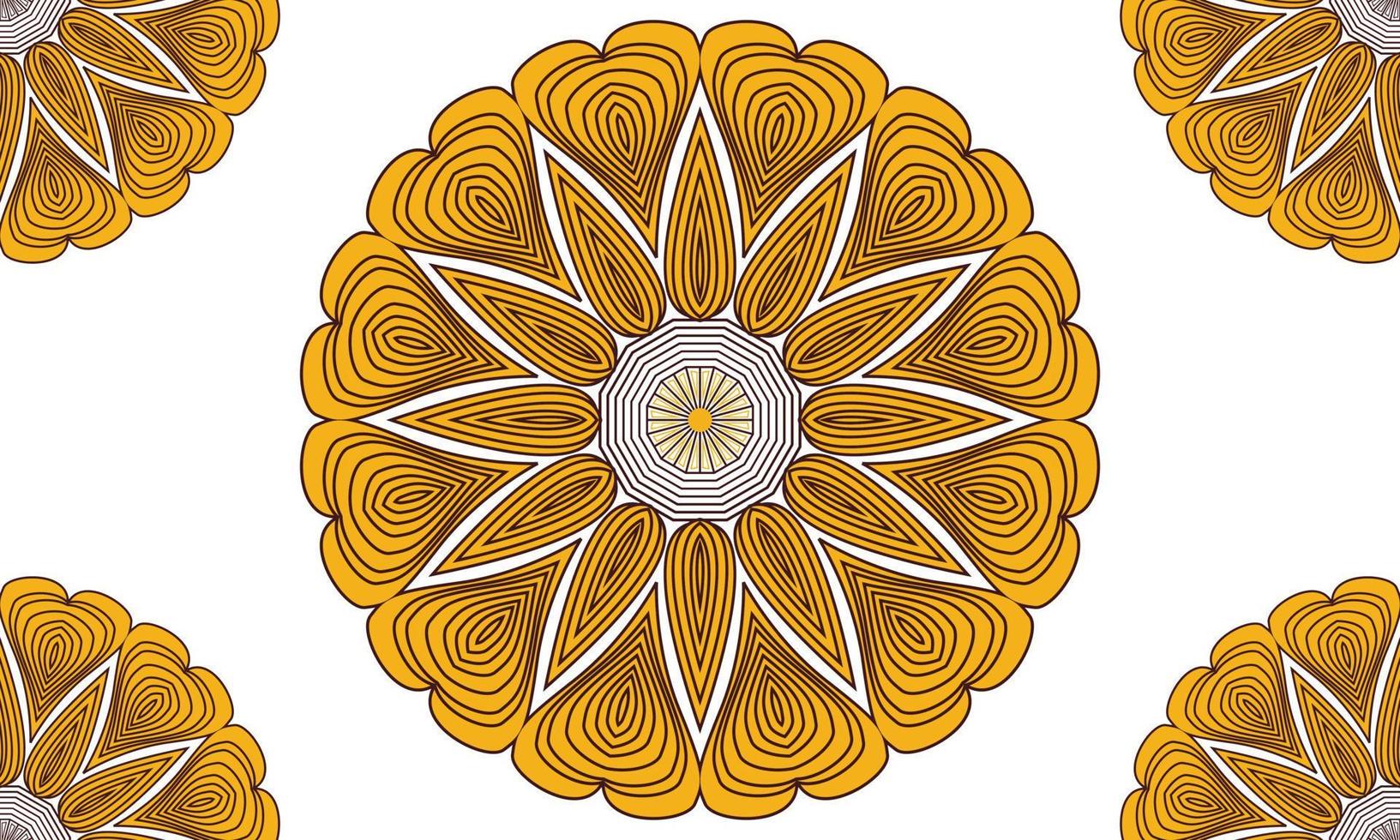 Colorful mandala background design. Ornamental mandala design. Mandala Pattern Design. vector