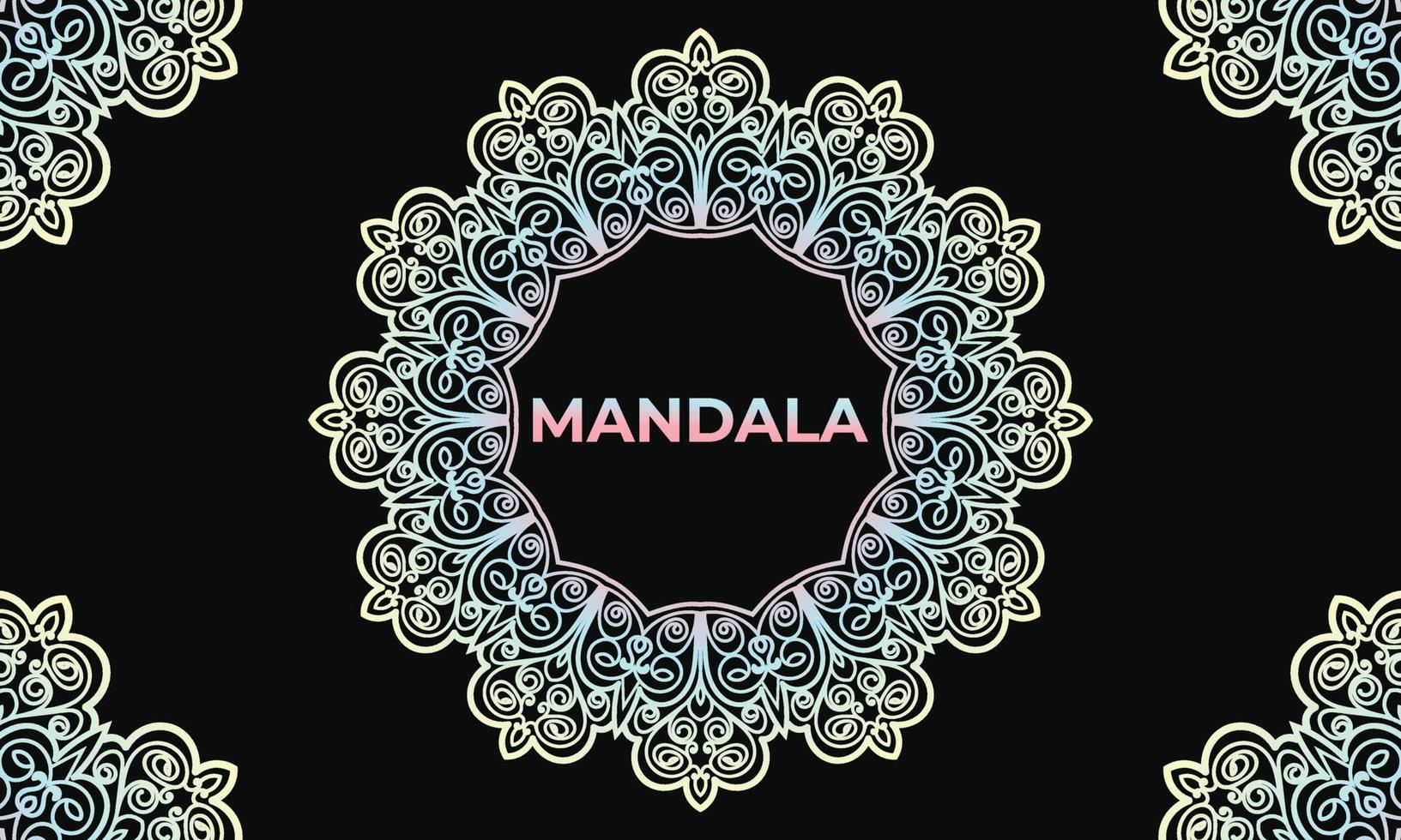 Colorful mandala background design. Ornamental mandala design. Mandala Pattern Design. vector