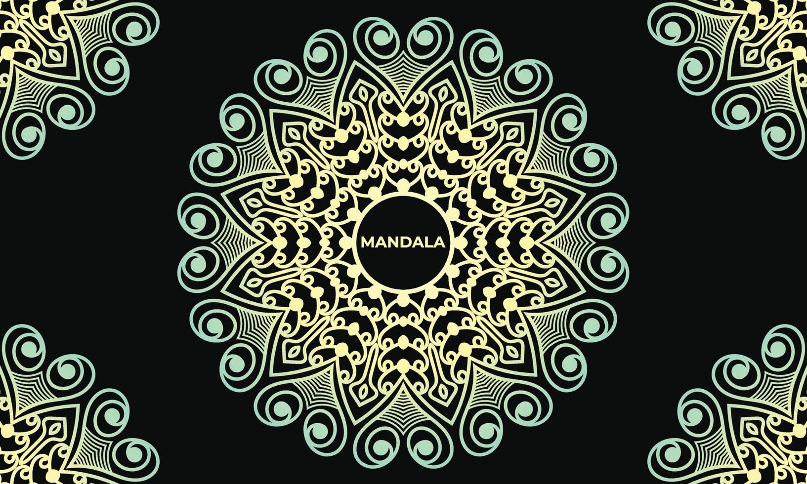 diseño de fondo colorido mandala. diseño de mandala ornamental. diseño de patrón de mandala. vector