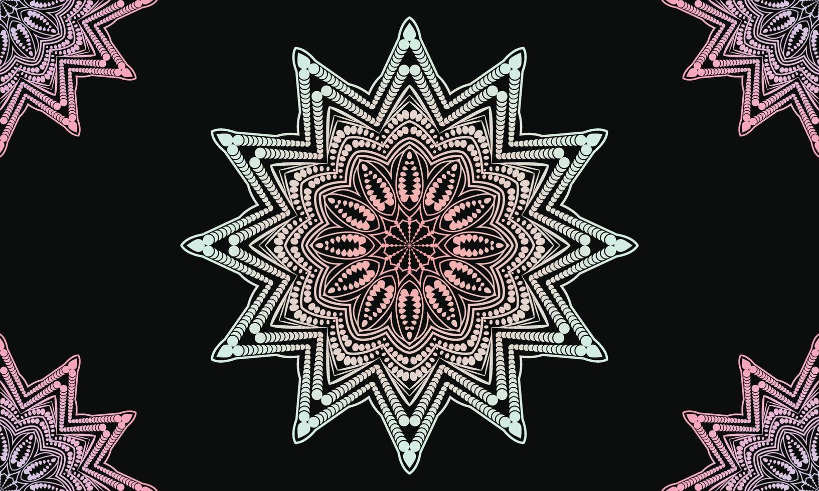 diseño de fondo colorido mandala. diseño de mandala ornamental. diseño de patrón de mandala. vector