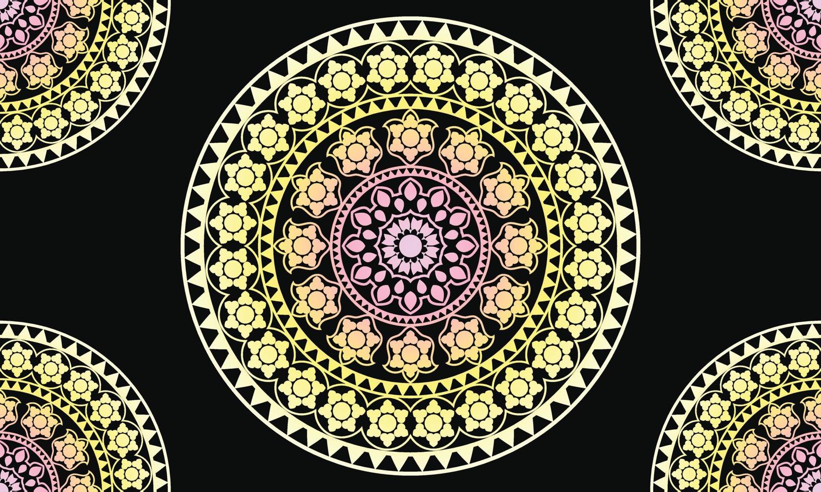 diseño de fondo colorido mandala. diseño de mandala ornamental. diseño de patrón de mandala. vector