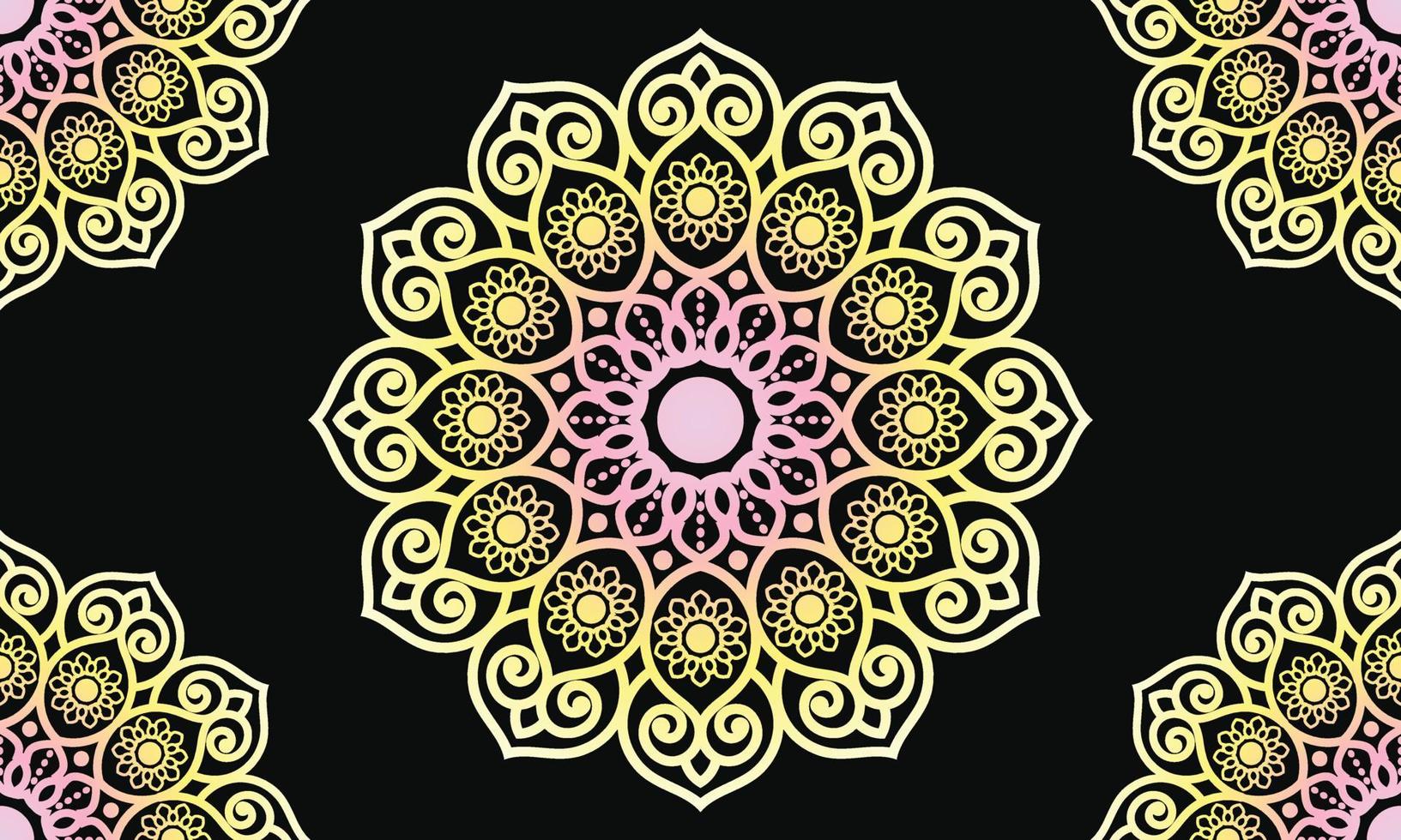 Colorful mandala background design. Ornamental mandala design. Mandala Pattern Design. vector
