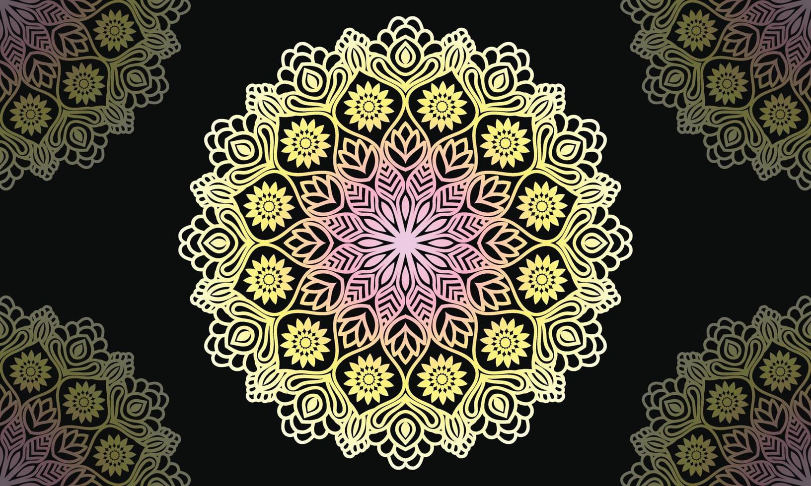 abstract mandala pattern background design. Luxury ornamental mandala design. vector