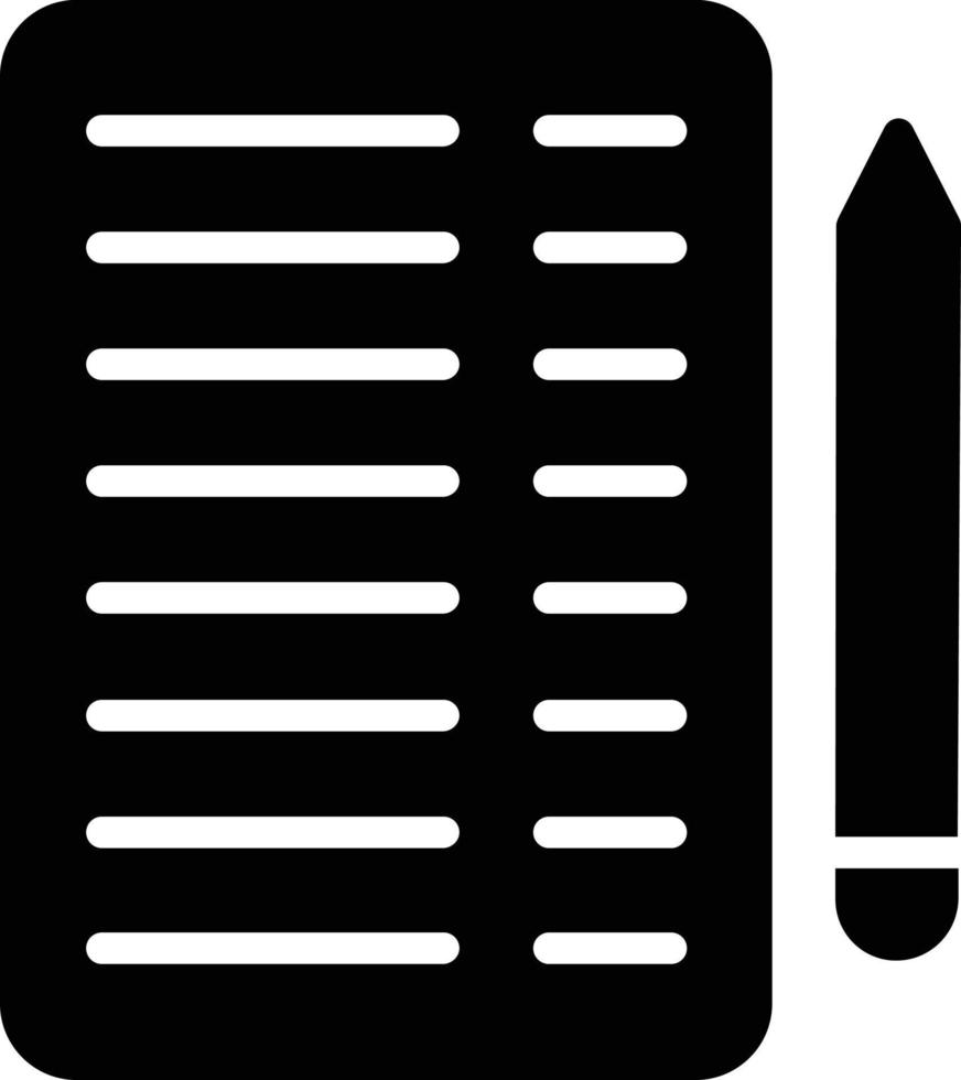 Notes  Vector Glyph Icon