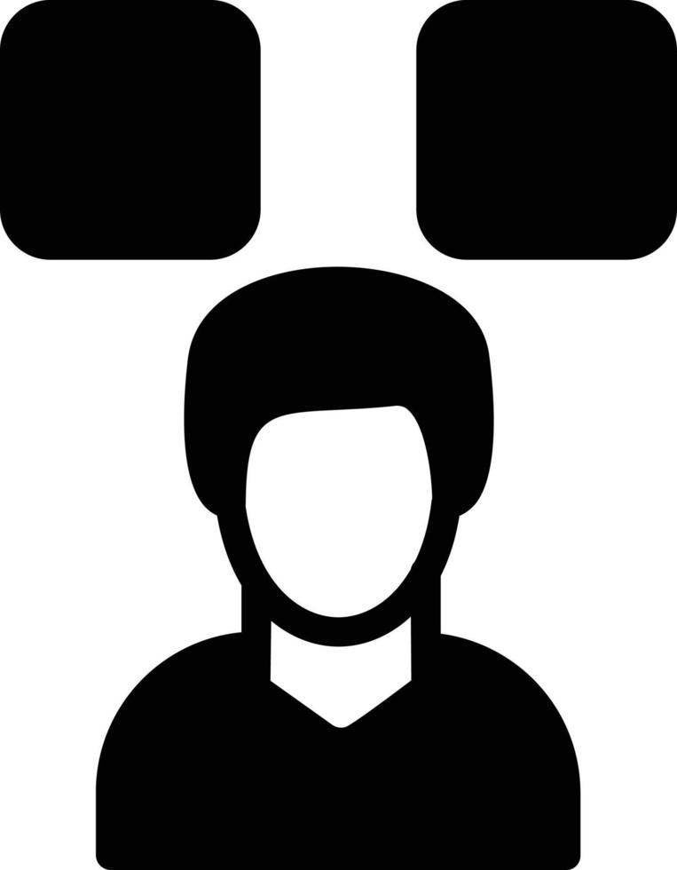 Decide Glyph Icon vector