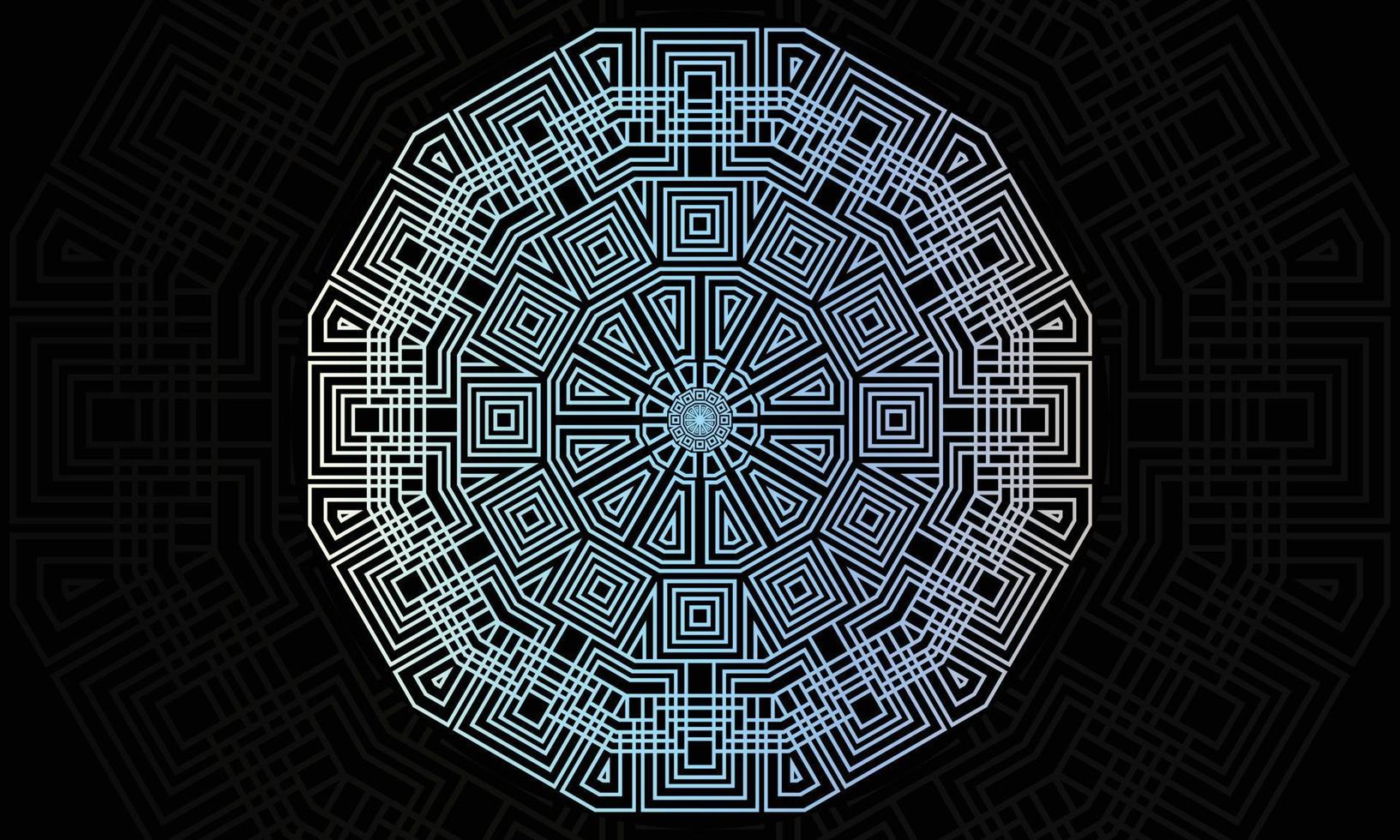 Mandala pattern design. Geometric pattern design. Pastel color mandala. vector