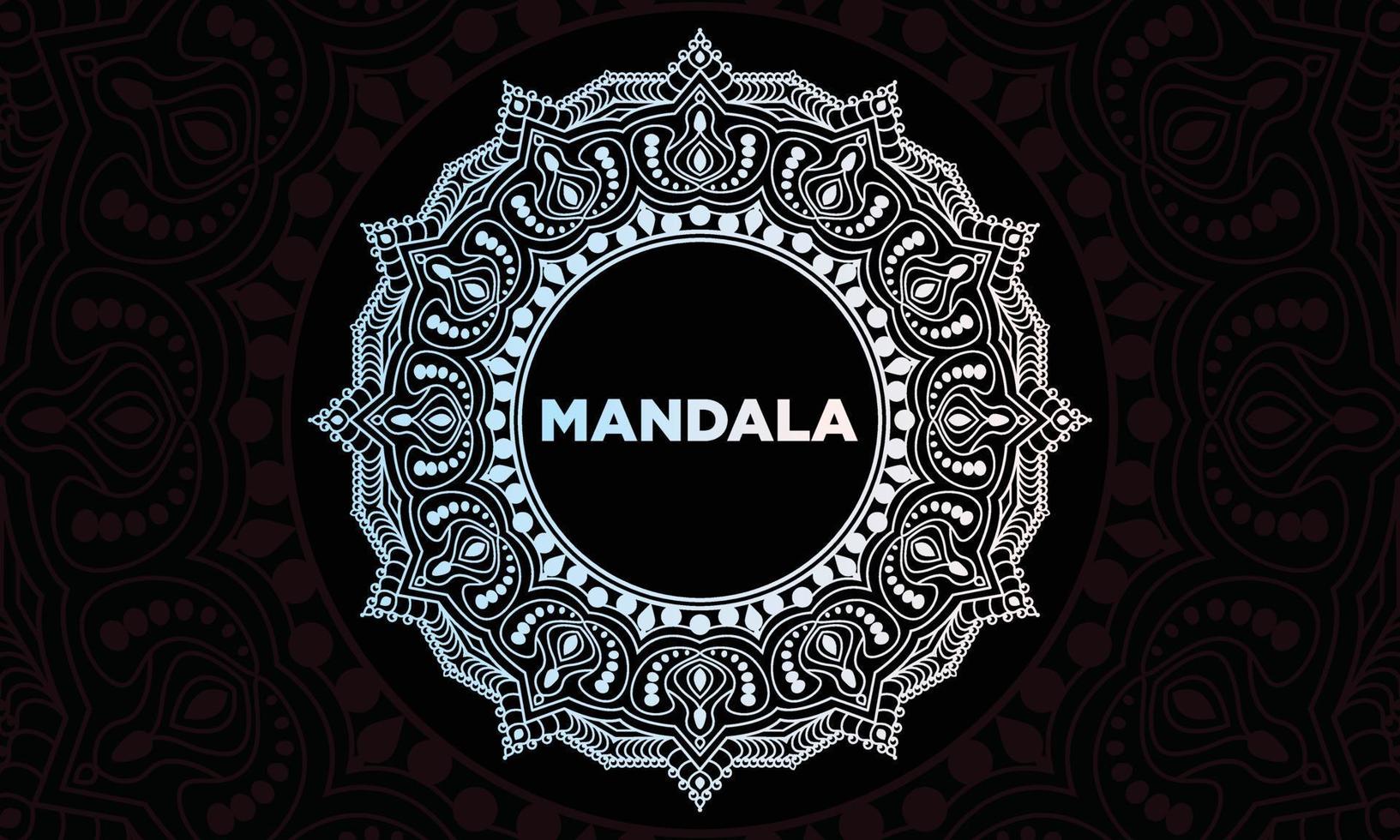 diseño de patrón de mandala. marco con diseño de vector de ornamento.