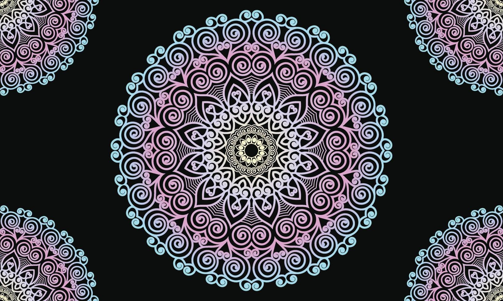 Colorful mandala background design. Ornamental mandala design. Mandala Pattern Design. vector