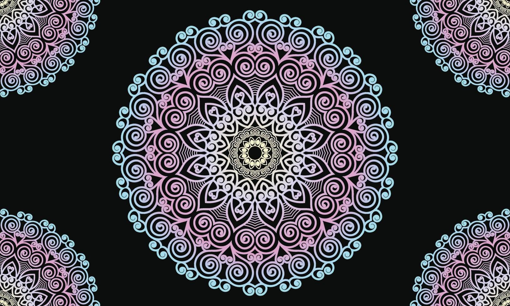 diseño de fondo colorido mandala. diseño de mandala ornamental. diseño de patrón de mandala. vector