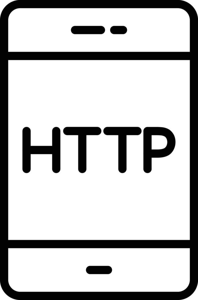 icono de línea vectorial http vector