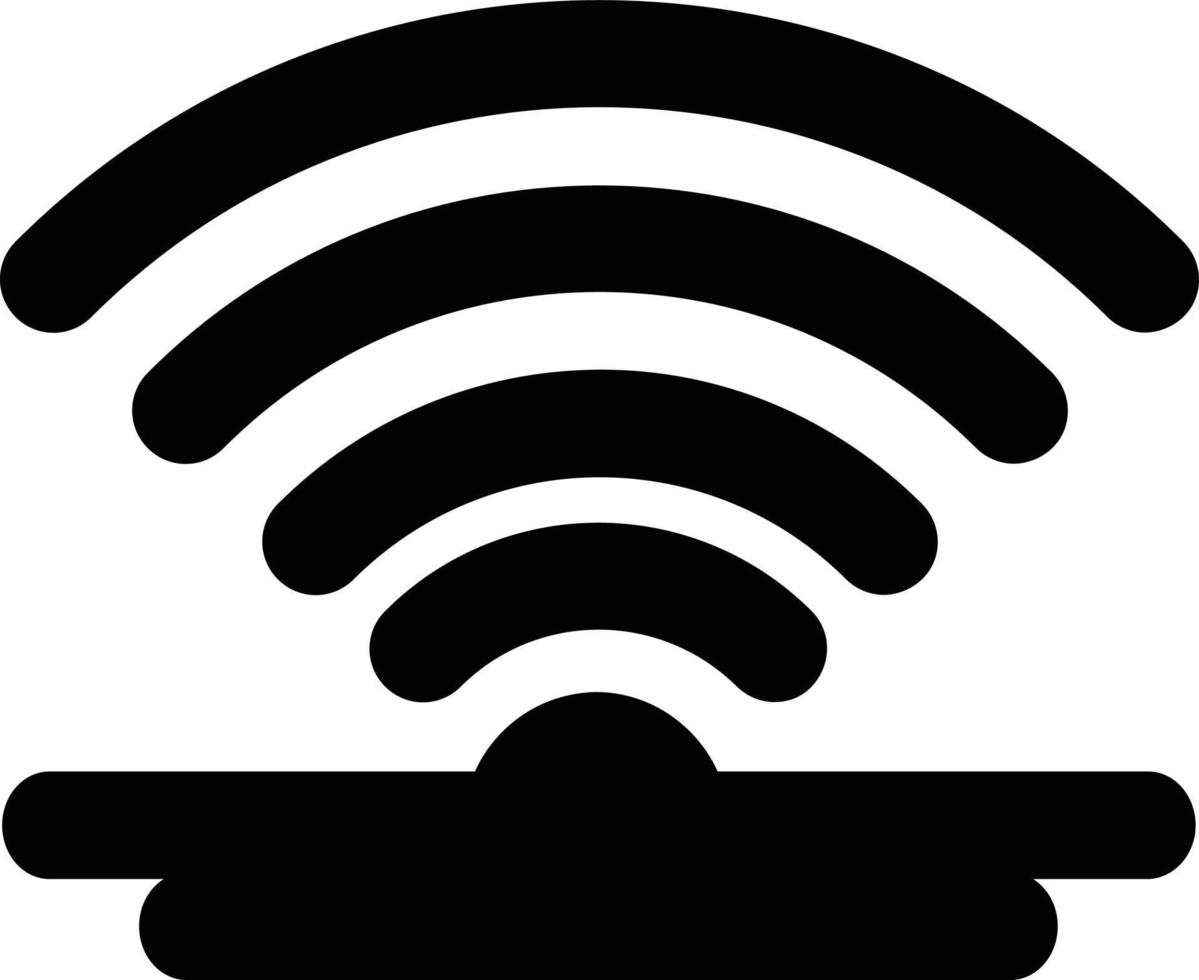 Wireless Transistor Glyph Vector Icon