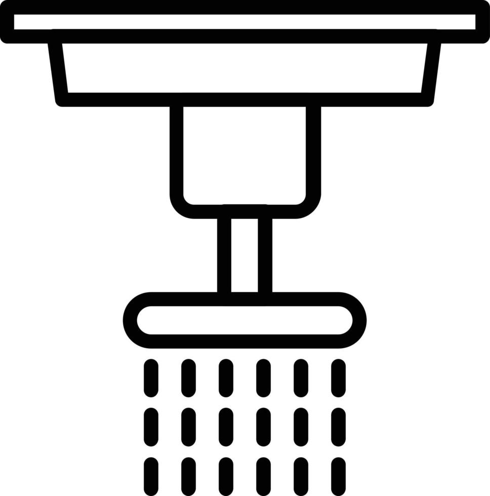 Sprinkler Vector Line Icon