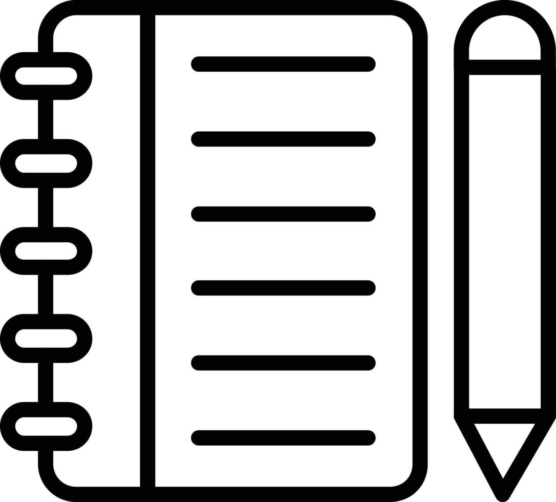 Assignment Vector Line Icon