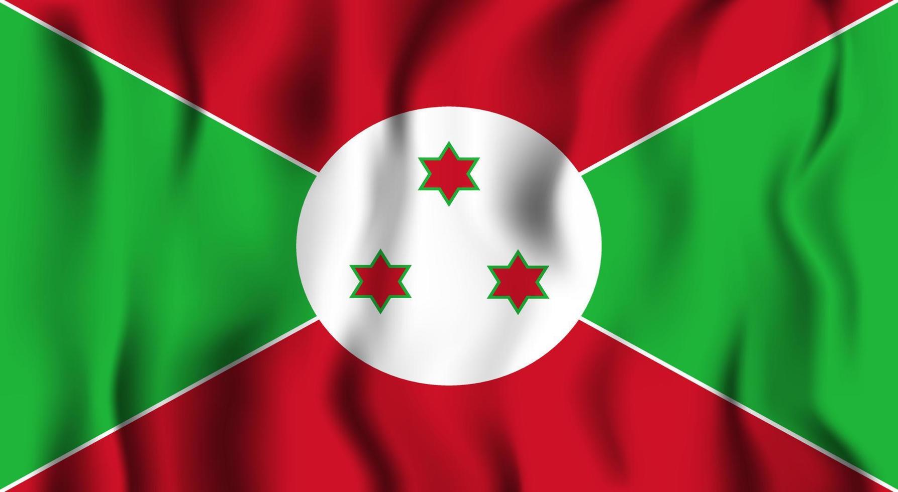 Flag of burundi vector