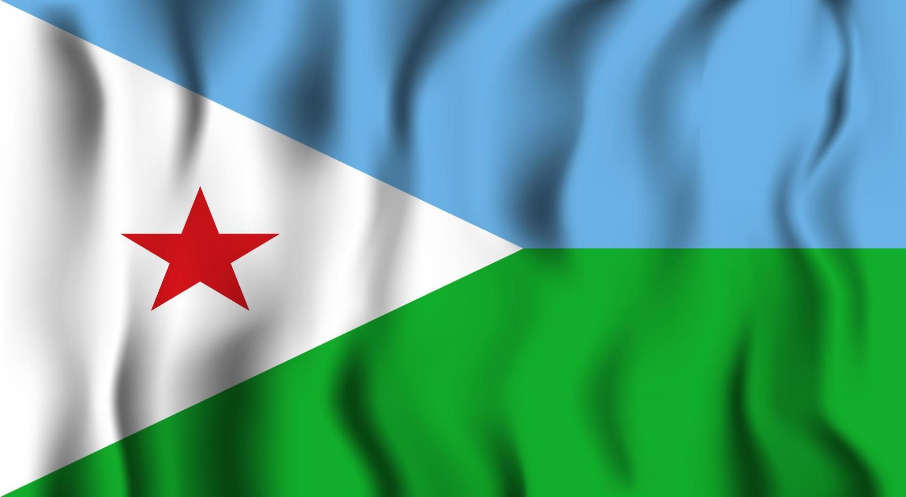 bandera de djibouti vector