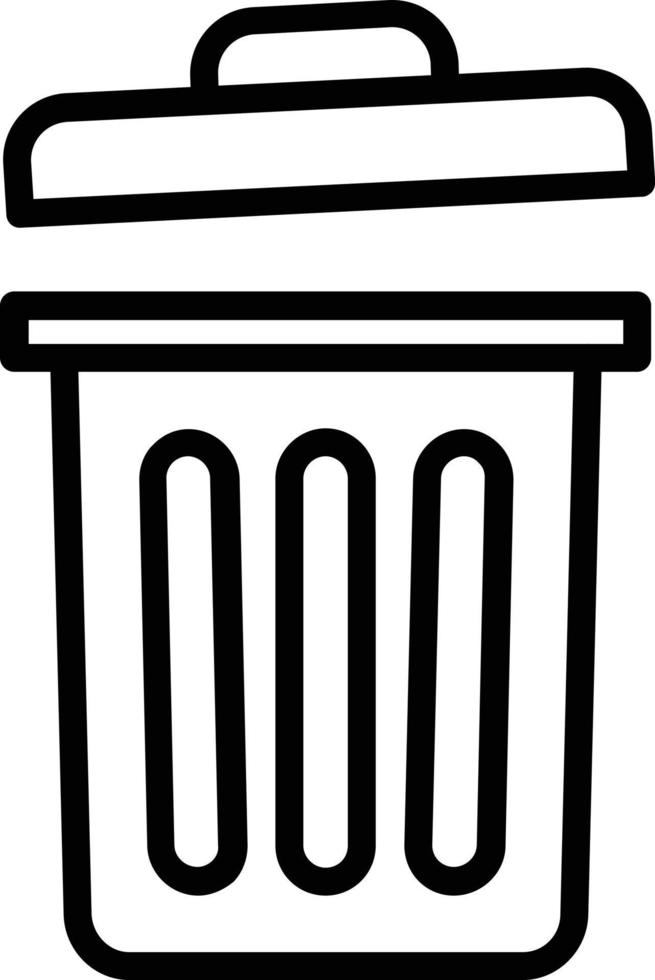 Garbage Vector Line Icon
