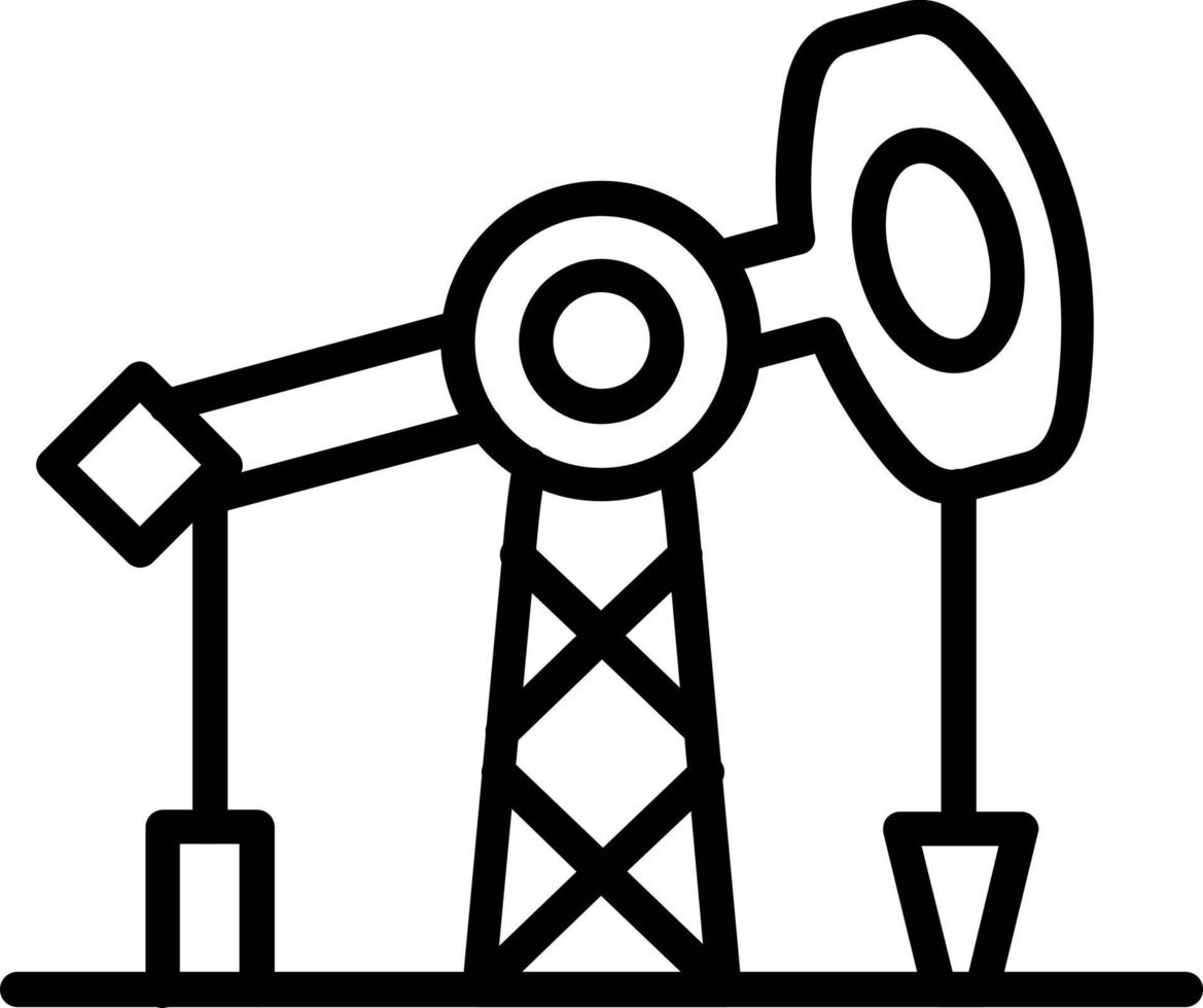 icono de línea de vector de petróleo